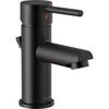 Delta Modern Single Handle Project-Pack Bathroom Faucet In Matee Black