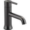 Delta Trinsic Single Handle Bathroom Faucet In Matte Black