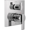 Delta Ara Angular Modern Chrome Valve Trim With 3-Setting Integrated Diverter