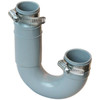 Fernco 1-1/2 Inch Flexible Pvc Clamp Drain Trap 4.3 Psi, Grey