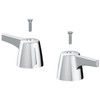 Seasons Handle Assembly Kit For Laundry Faucet, Hot And Cold. Chrome