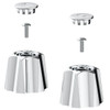 Seasons Handle Assembly Kit For Pullout Laundry Faucet, Hot And Cold, Chrome