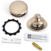 Watco Universal Nufit Pushpull Tub Stopper, Snap-On Overflow, Combo Pin, Nickel