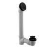 Westbrass 1-1/2 " Sch 40 Pvc Tip-Toe Drain With 2-Hole Faceplate Matte Black