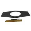 Westbrass 13 " X 7-1/4 " Stainless Steel Shower 1-Hole Cover Matte Black