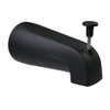 Westbrass 5-1/4 " Front Diverter Tub Spout -1/2 Ips Connection Matte Black