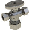 Premier 5/8" Comp X 3/8" Comp X 3/8" Comp, Quarter Turn Dual Outlet Stop