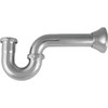 Keeney 1-1/2"  17-Gauge Brass P-Trap Without Cleanout, Chrome