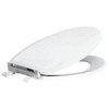 Proplus Elongated Closed Front Toilet Seat With Cover In White
