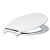 Proplus Round Closed Front Toilet Seat With Cover Plastic In White