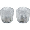 Delta Pair Of Knob Handles In Clear For 2-Handle Bar/Prep/Laundry/Bathroom Fauce