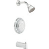 Moen Chateau 1-Handle Wall Mount Tub And Kit In Chrome Bulk Pack Valve