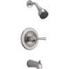 Delta Foundations Single-Handle 1-Spray Tub And Shower Faucet In Brushed Nickel Valve Included