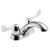 Delta Commercial 4" Centerset 2-Handle Bathroom Faucet Chrome