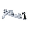 Gerber Classics 2-Handle Sprayer Kitchen Faucet Chrome