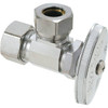 Brasscraft 1/2" Nom Comp Inlet X 7/16 & 1/2" Sj Outlet Multi-Turn Angle Stop