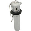 Keeney 1-1/4 In X 12 In 22-Gauge Pop Up Plug Assembly W/Stopper, Chrome