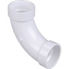 Nibco 2" Pvc Dwv 90-Degree Hub X Hub Long-Turn Elbow Fitting