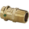 Viega Propress 1/2 In. Press X 3/4 In. Mpt Zero-Lead Bronze Adapter