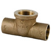 Nibco I712-Lf 3/4"X3/4"X1/2" Cxcxfipt Forged Bronze Solder Tee