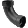 Nibco 2 In. ABS DWV 90-Degree Hub X Hub Long-Turn Elbow