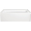 Delta Classic 500 60 Right-Drain Rectangular Alcove Bathtub, 60", High Gloss White