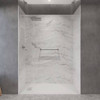 Castico 60" L X 32" W X 84" H Composite Stone Shower Kit Walls Shower Pan