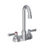 Elkay 4 In Gooseneck Scrub/Hand Wash Bathroom Faucet W/ Lever Handles (Chrome)