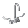 Elkay 4 In Gooseneck Scrub/Hand Wash Bathroom Faucet W/ Wristblade Handles (Chrome)