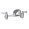 Elkay Food Service Faucet, 1.5 Gpm, 8" Center, Chrome, 2 Handles