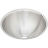 Elkay Round Stainless Bathroom Sink With Overflow 14-3/8 X 14-3/8 X 6"