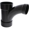 Nibco 3 In. X 3 In. X 2 In. ABS DWV All Hub Long-Radius Sanitary Tee