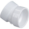 Nibco 4 In. PVC 22-1/2-Degree Hub X Hub Elbow