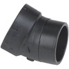 Nibco 2 In. ABS DWV 22-1/2-Degree Spigot X Hub Elbow