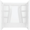 Delta Classic 500 Alcove Tub Surround, 60" X 61.25" X 32", High Gloss White
