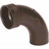 Nibco 2 In. ABS DWV 90-Degree Spigot X Hub Long Turn Street Elbow