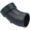 Nibco 4 In. ABS DWV 45-Degree Spigot X Hub Street Elbow