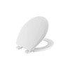 Bemis Top-Tite Stay-Tite Precision-Fit Round Enameled Wood Closed Front Toilet Seats In White