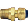 Tectite 3/8 In. Brass Push-To-Connect X 1/2 In. Male Pipe Thread Reducing Adapter