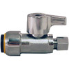 Tectite 1/2chrome Push-To-Connect X 1/4compr Straight Stop Valve