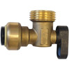 Tectite 1/2brass Push-To-Connect X 3/4male Hose Thrd 90-Deg Ball Valve