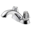 Delta Classic Two Handle Centerset Bath Faucet Less Pop-Up, Chrome