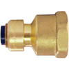 Tectite 1/4 In. Brass Push-To-Connect X 1/2 In. Female Pipe Thread Reducing Adapter