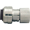 Tectite 1/4 In. Chrome Plated Brass Push-To-Connect X 3/ In. Compression Stop Valve