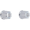 Gerber Shower Faucet Trim Kit With Metal Fluted Handles (Chrome)