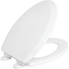 Centoco Centocore White Elongated Closed Front Toilet Seat W/ Safety Close Crane