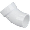 Nibco, 6 " PVC DWV 45-Degree Hub X Spigot Street Elbow