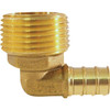 Apollo 1/2 Ft. Brass PEX-B Barb X 3/4 Ft. Male Pipe Thread Adapter 90-Degree Elbow