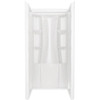 Delta Classic 500 36 In. X 73.25 In. X 36 In. Shower Surrounds, High Gloss Whit