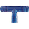 Apollo 1 In. Barb Insert Blue Twister Polypropylene Tee Fitting